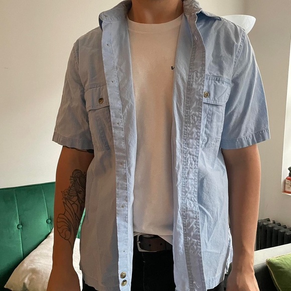 Denim utility button up - Picture 2 of 2